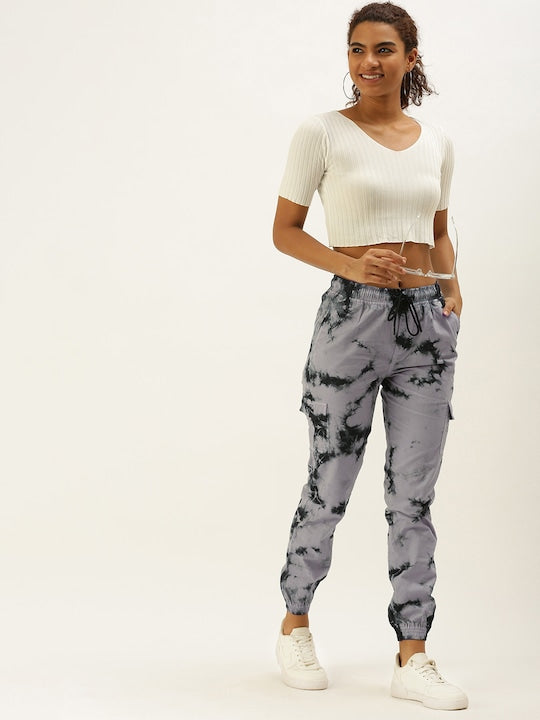Tie and Dye Cargo Trouser