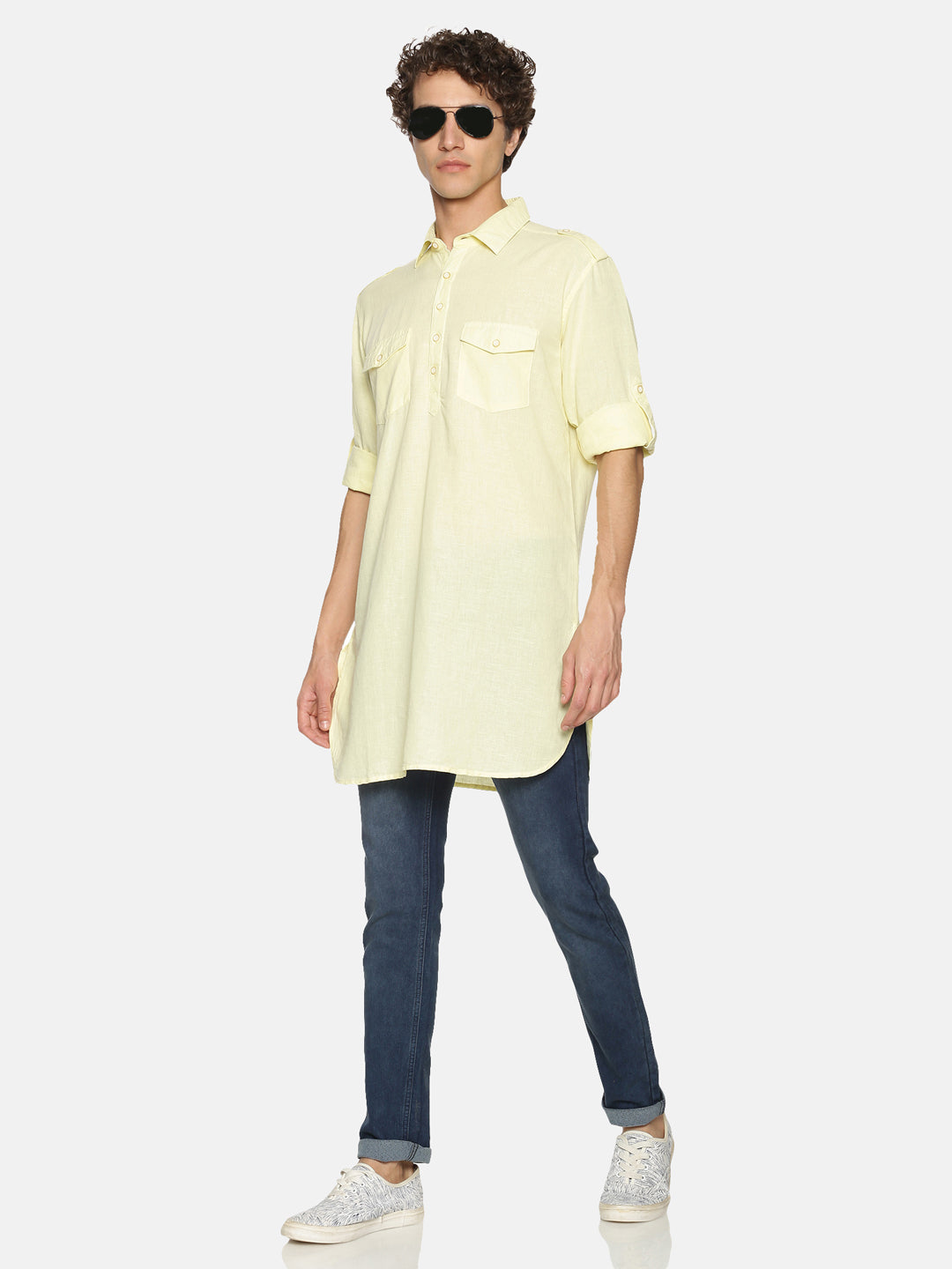 Thread Work Pathani Kurta