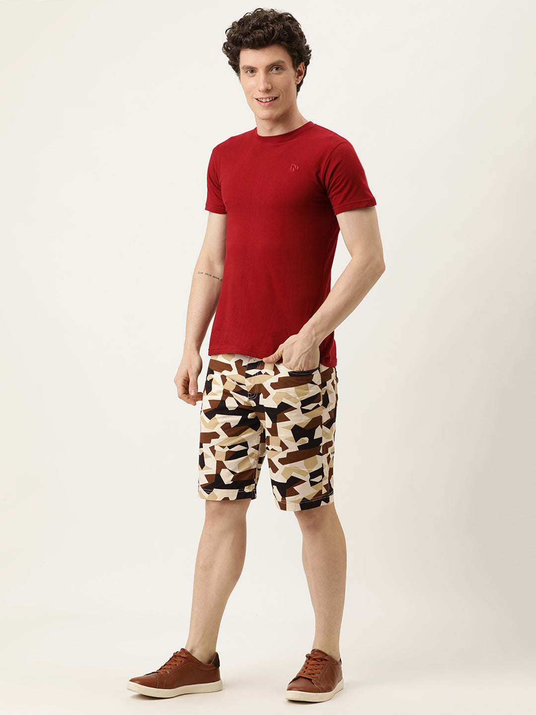 Printed Chino Shorts