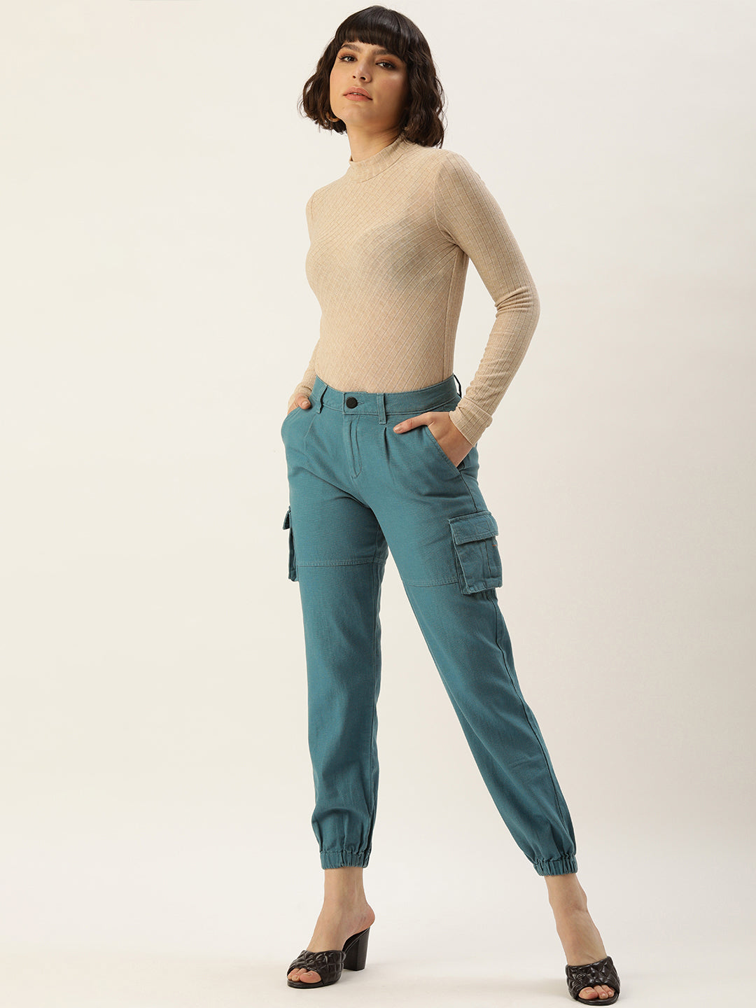 Pleated Joggers Trousers