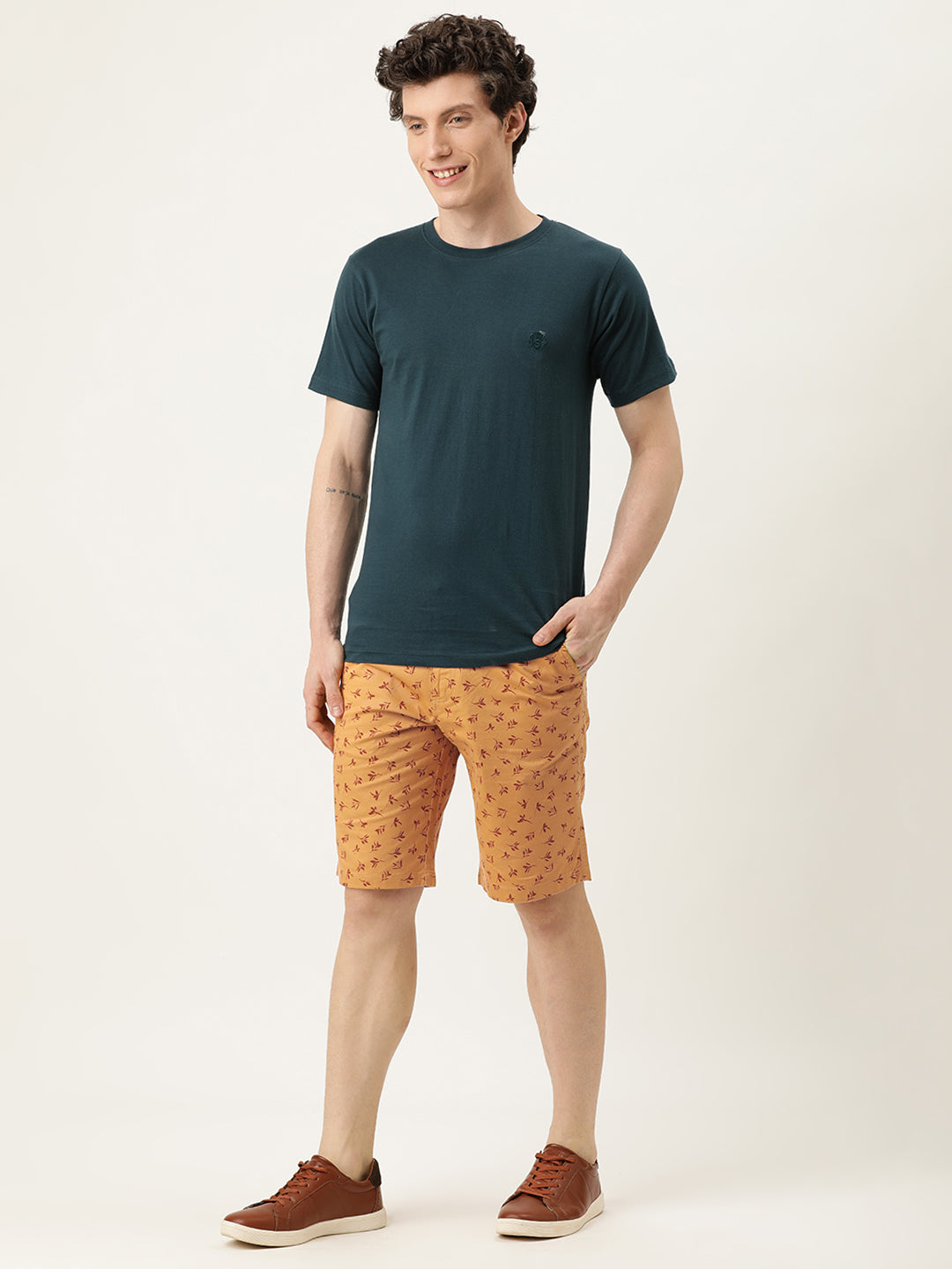 Printed Chino Shorts