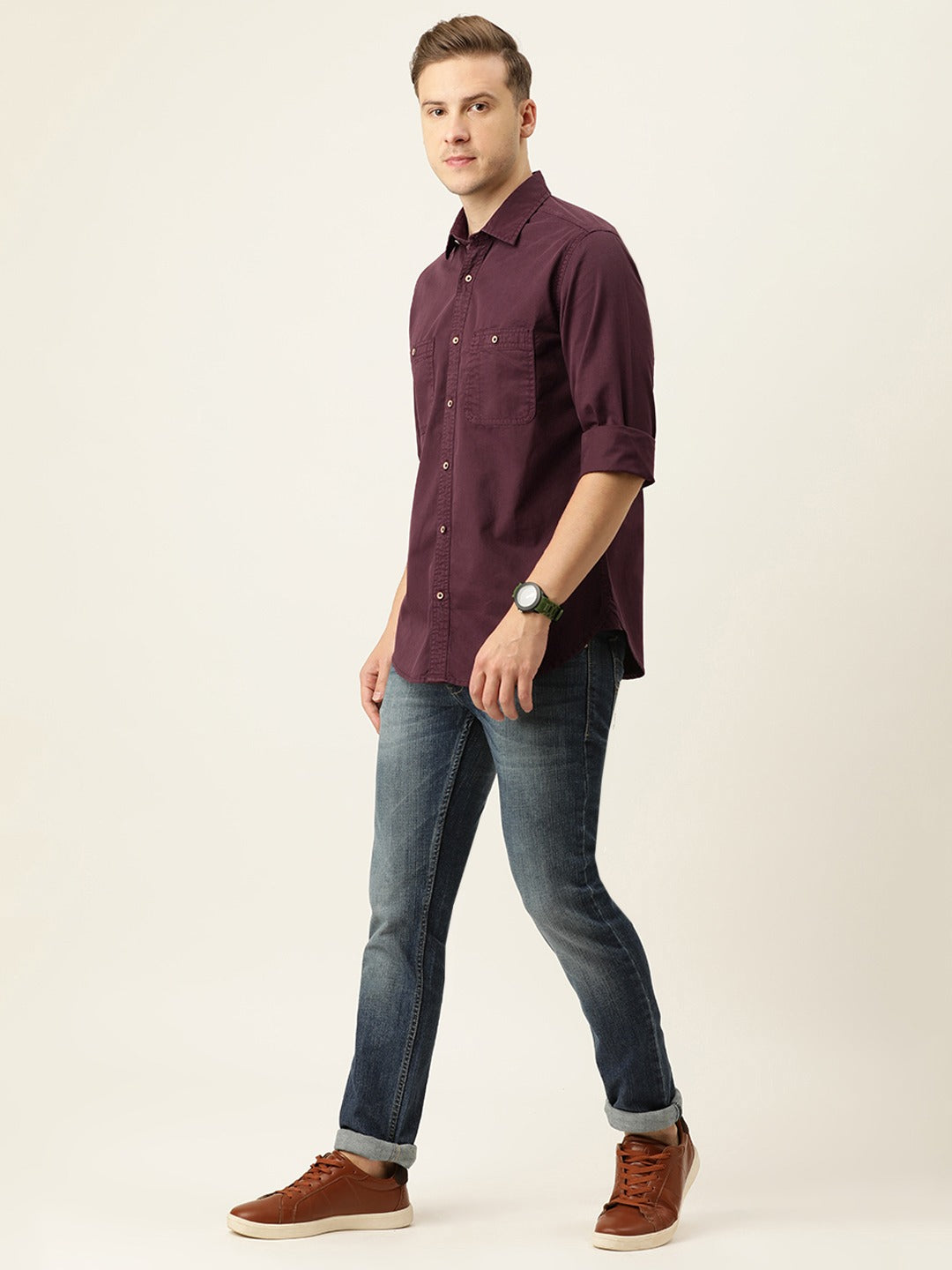 Solid Casual Shirt