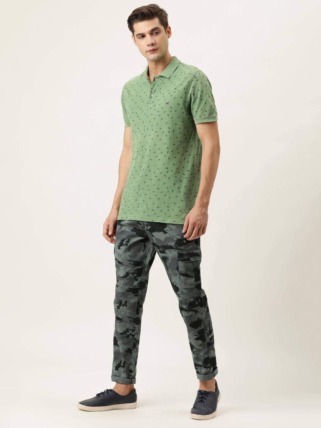 Printed Cargos Trousers