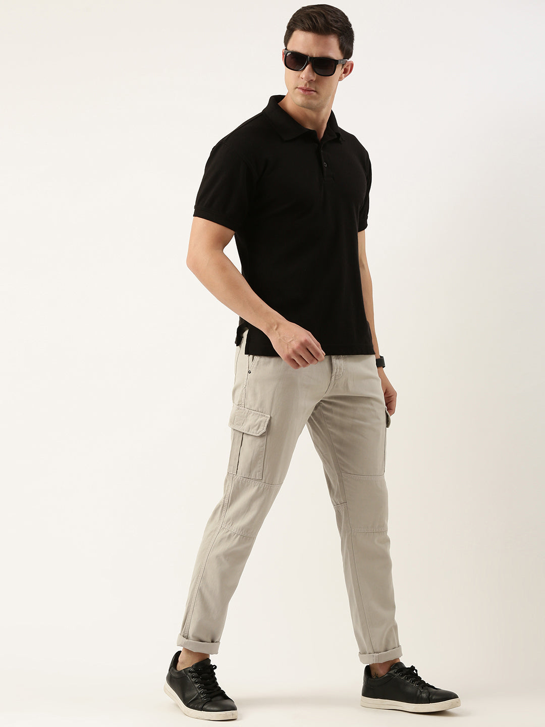 Solid Cargos Trousers