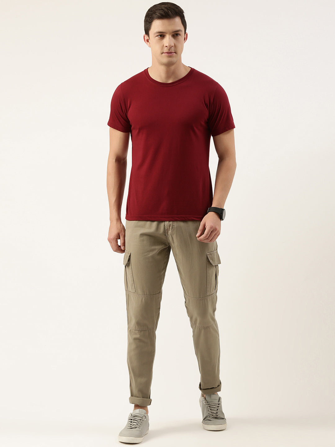 Solid Cargos Trousers