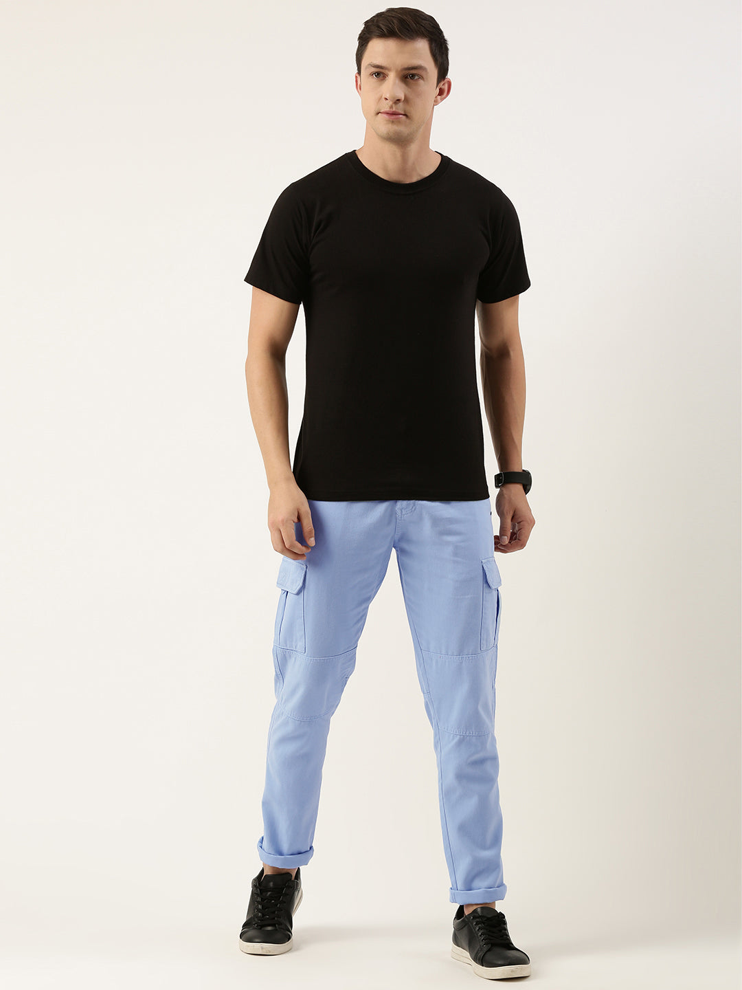 Solid Cargos Trousers