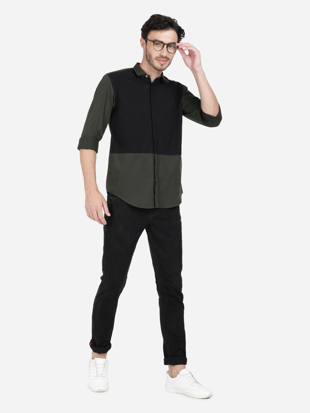 Colorblock Casual Shirt