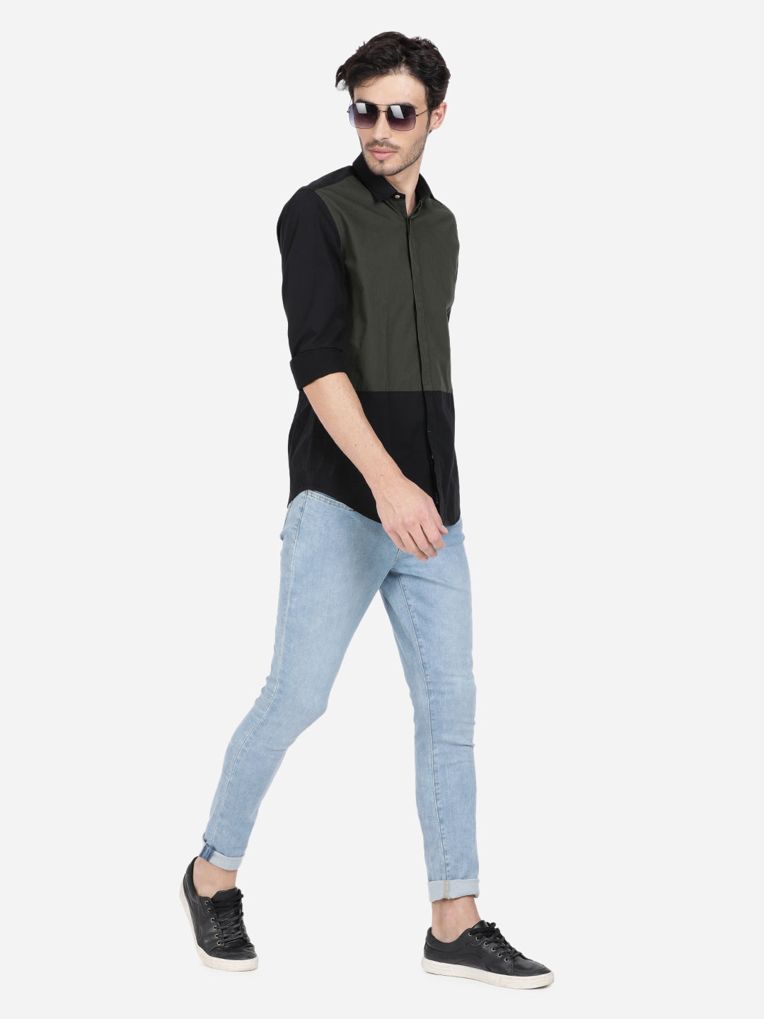 Colorblock Casual Shirt