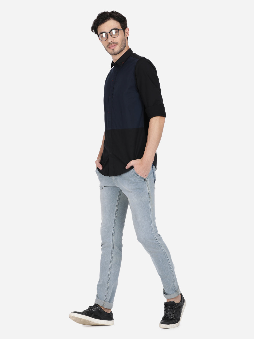 Colorblock Casual Shirt