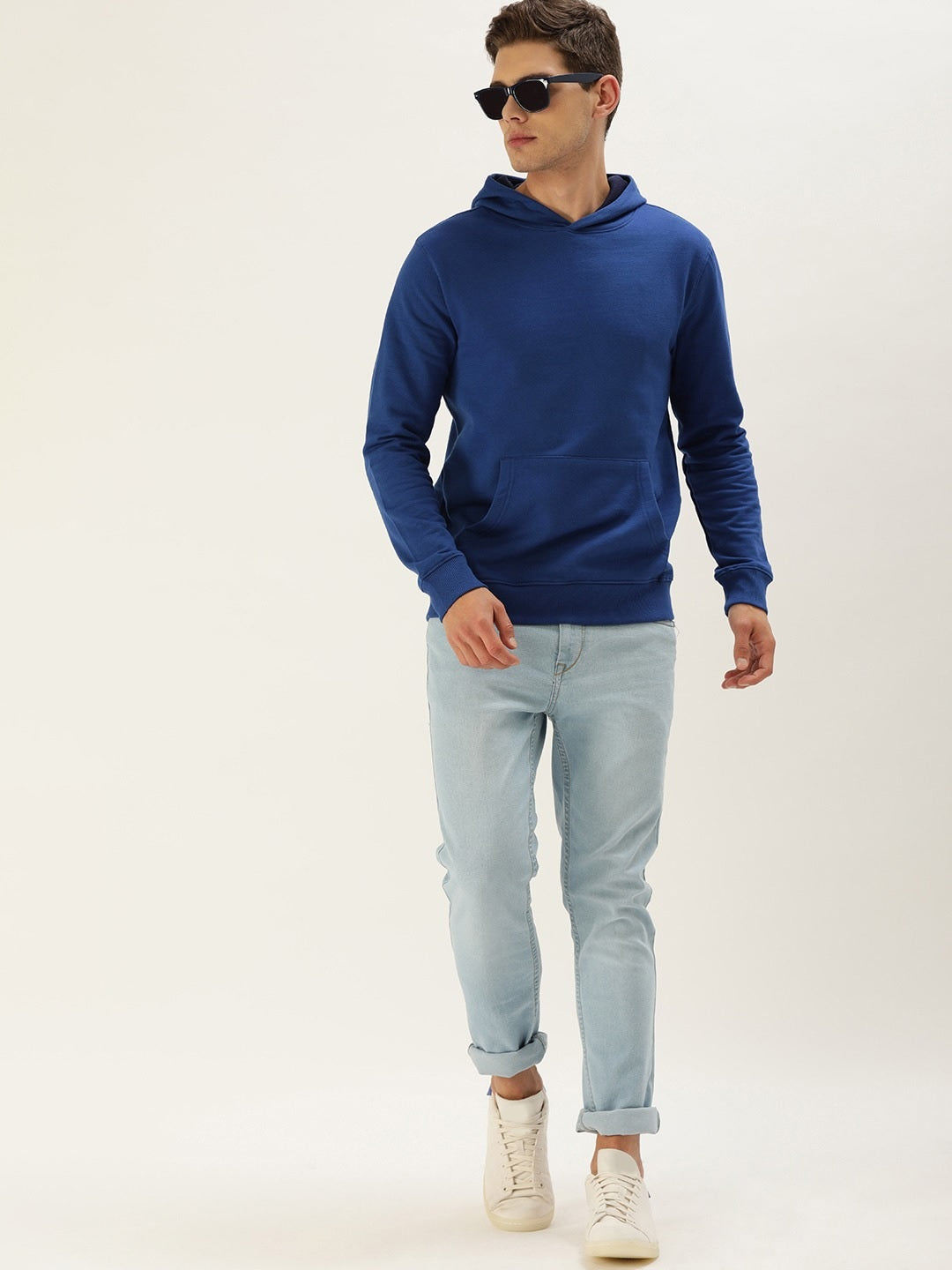 Solid Hooded Sweatshirt