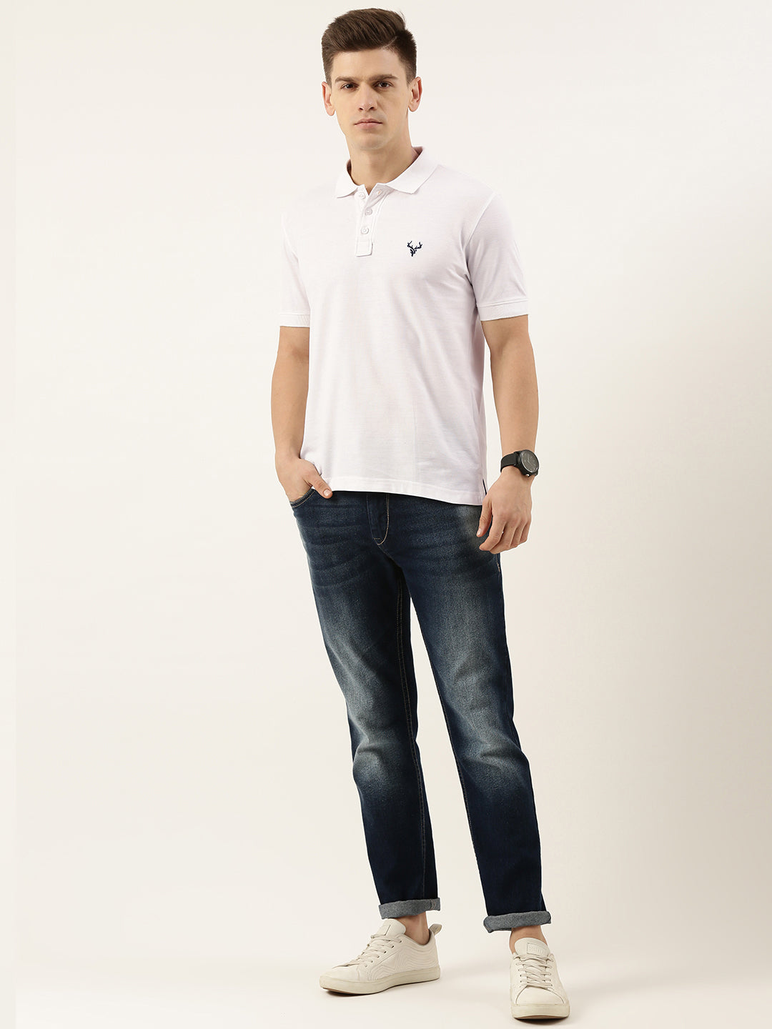 Solid Polo T-shirt