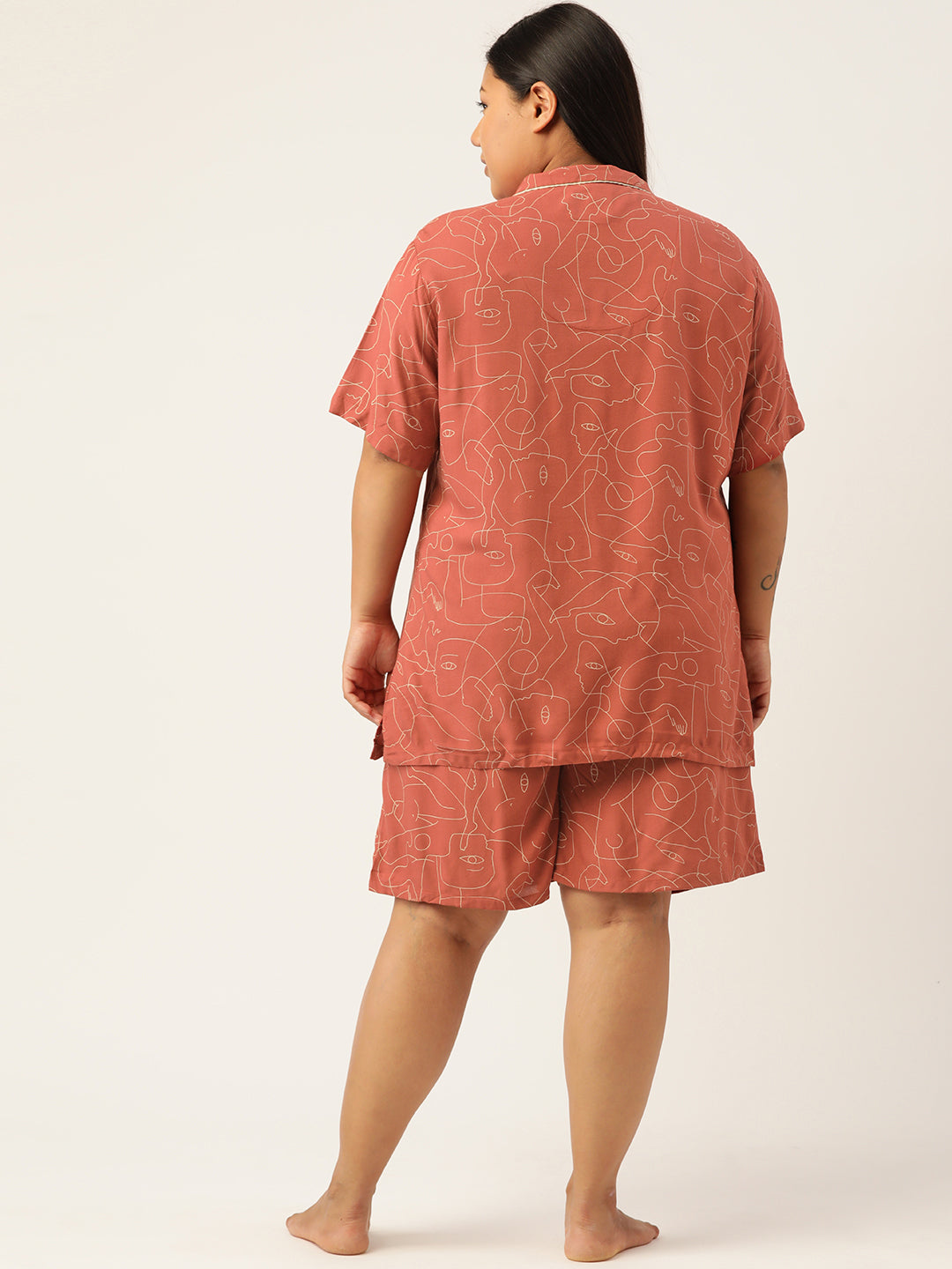 Printed Shorts Set