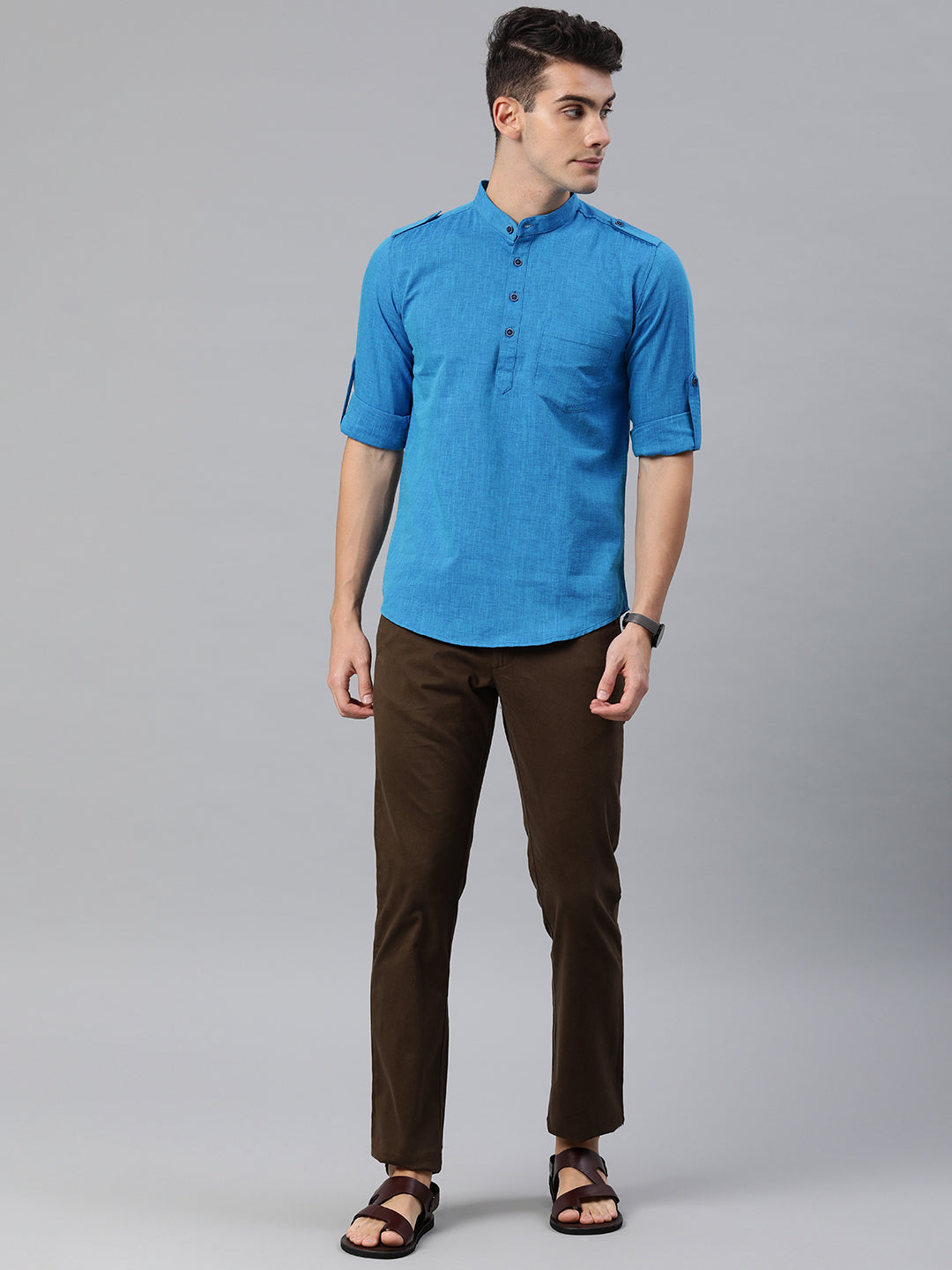 Solid Pathani Kurta
