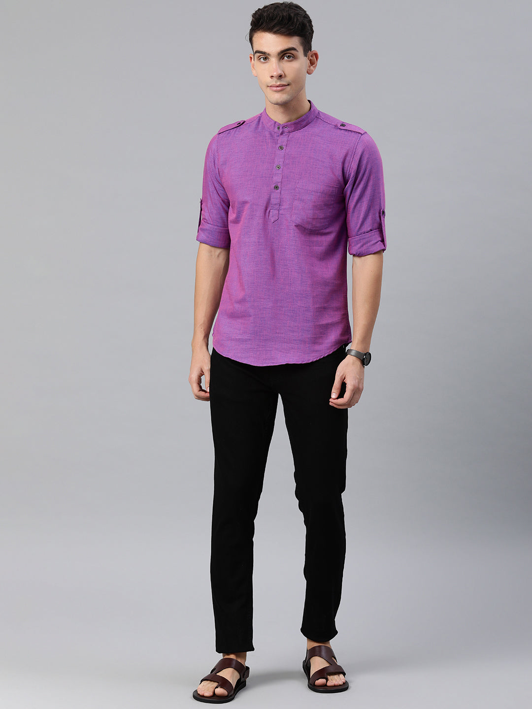 Solid Pathani Kurta