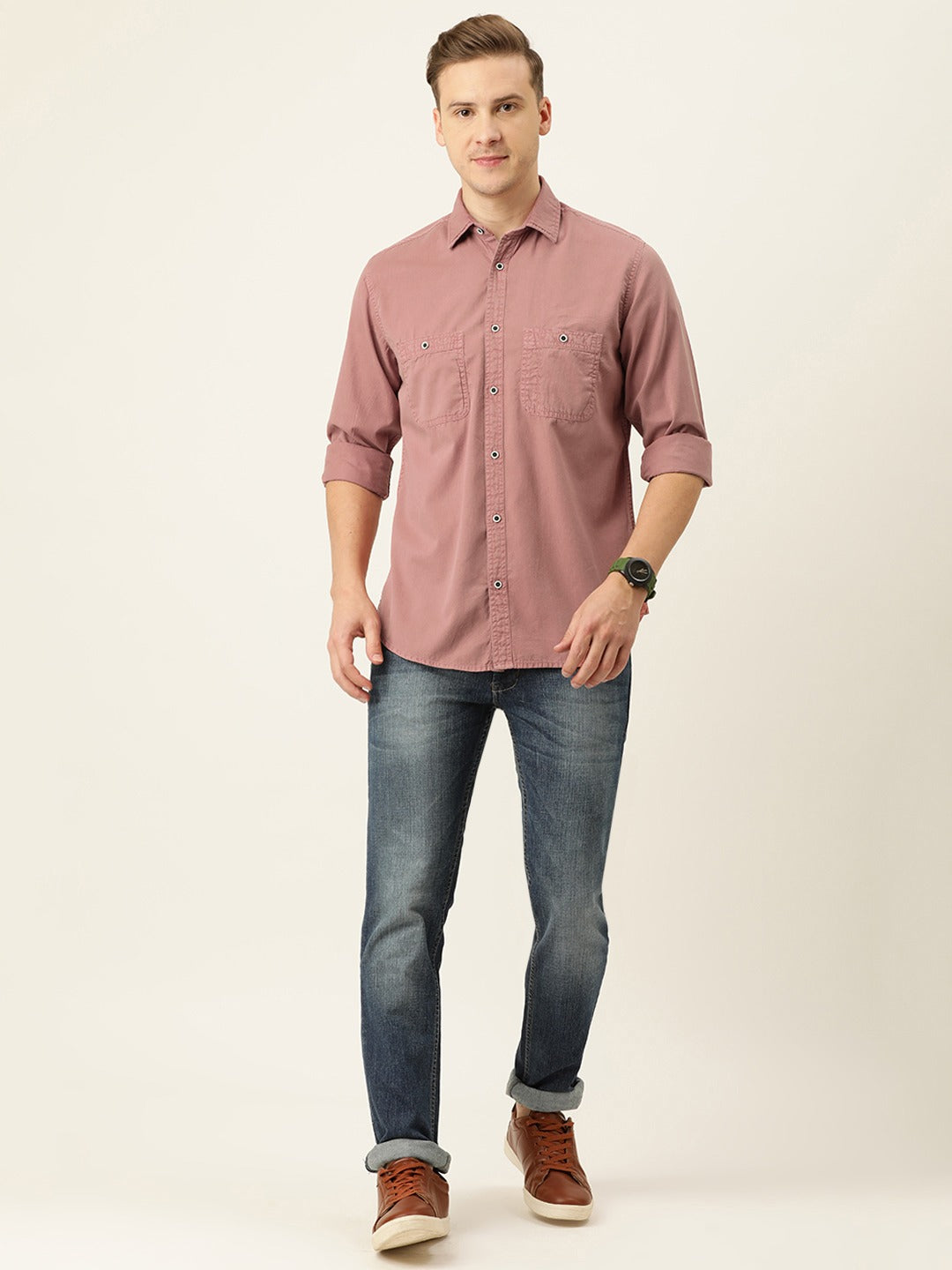 Solid Casual Shirt
