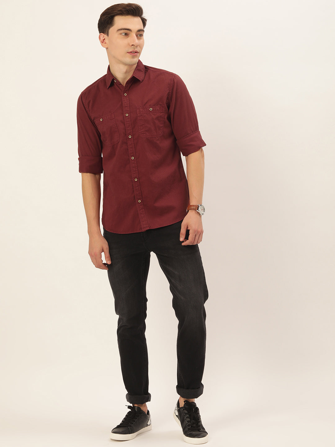 Solid Casual Shirt