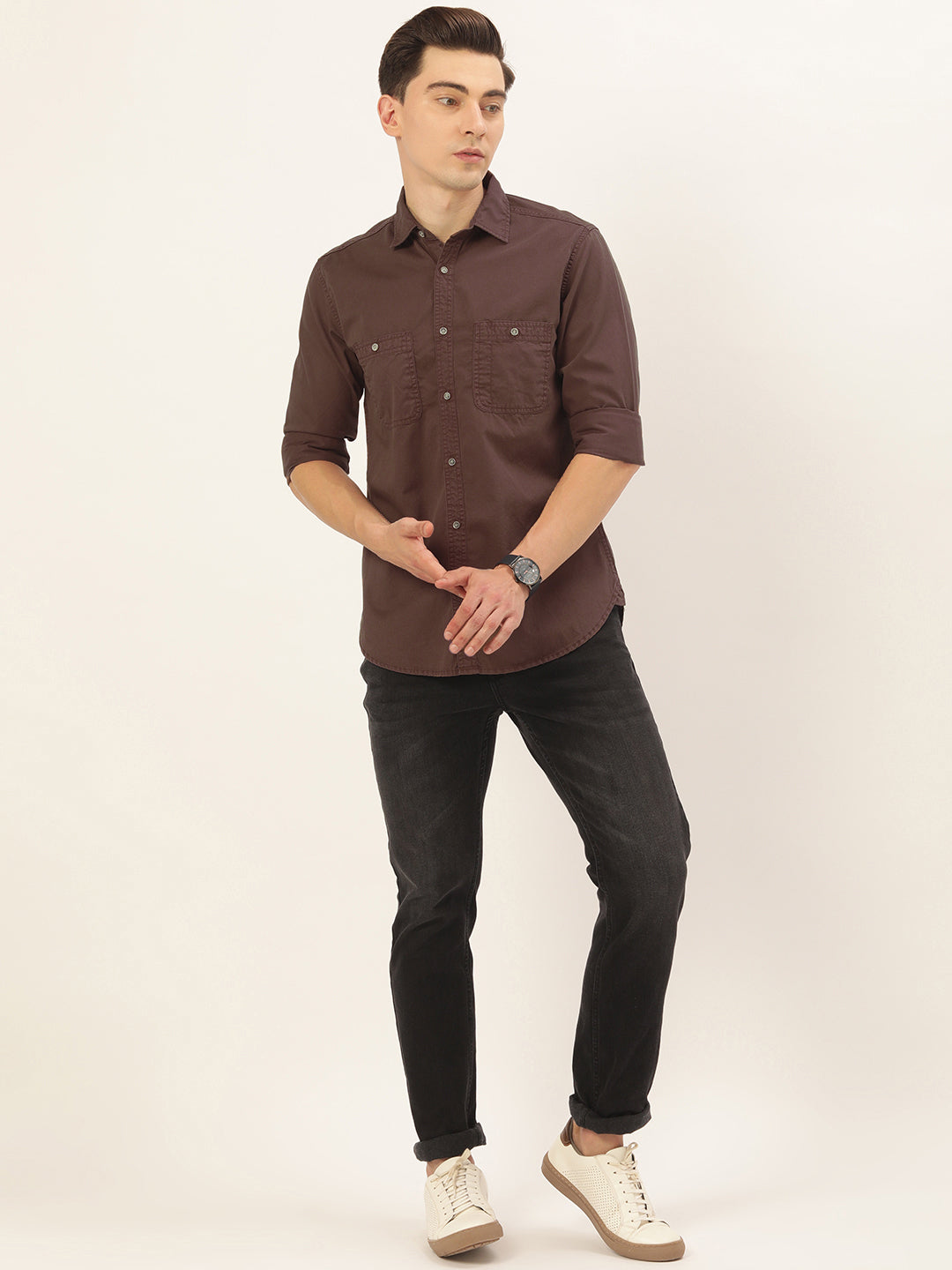 Solid Casual Shirt