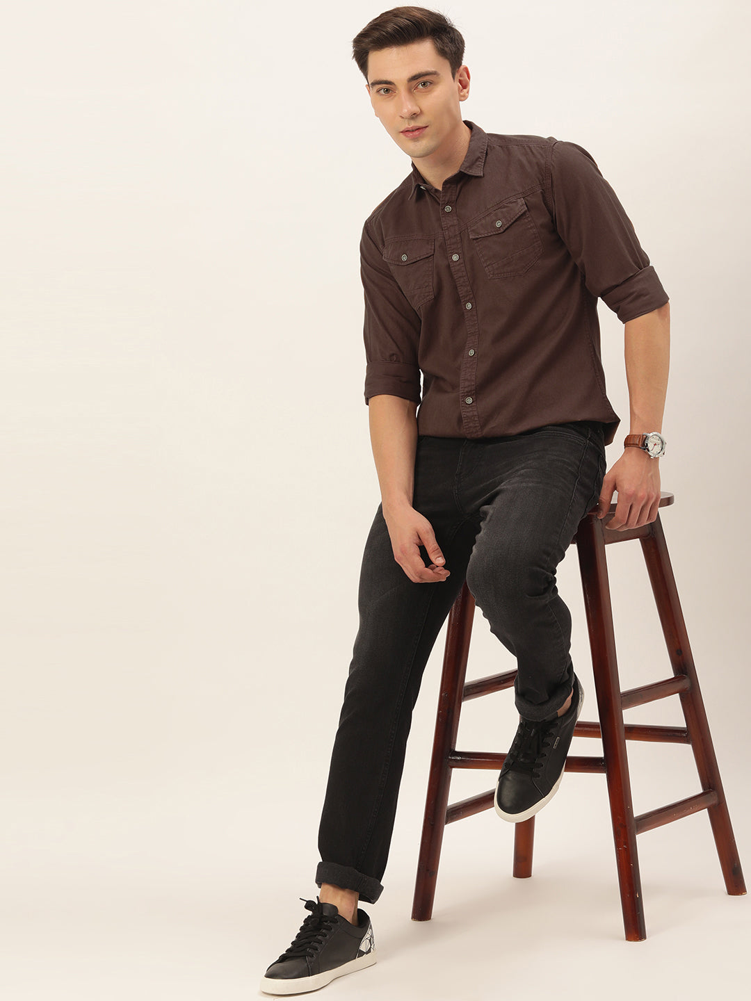Solid Casual Shirt