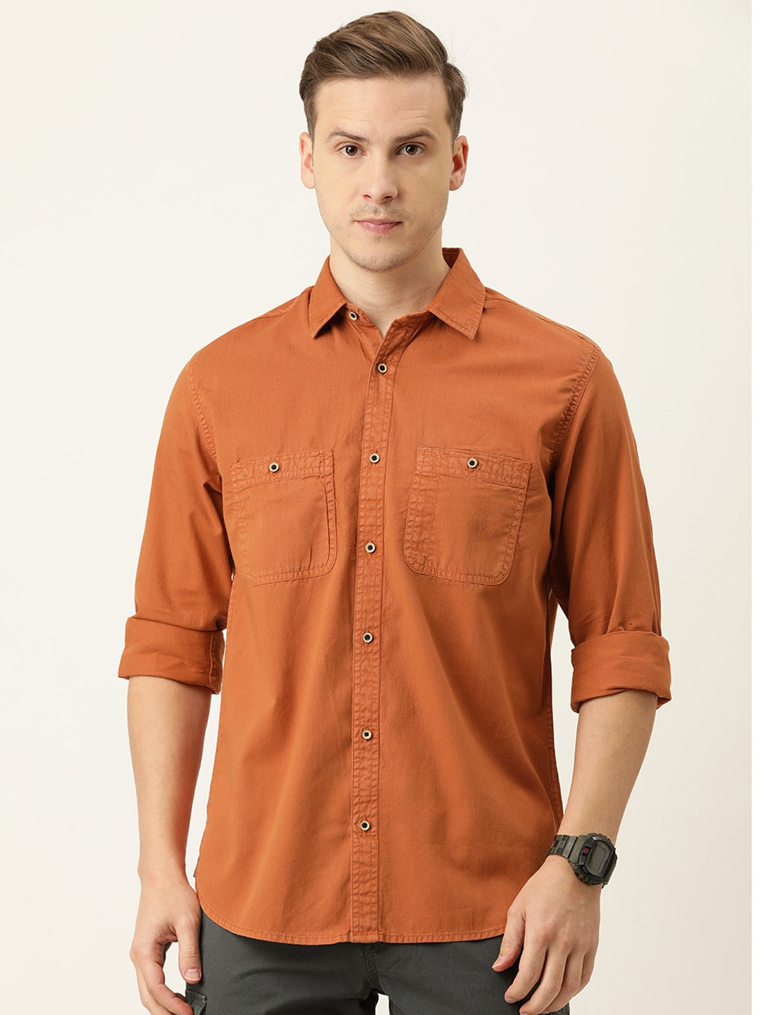 Solid Casual Shirt