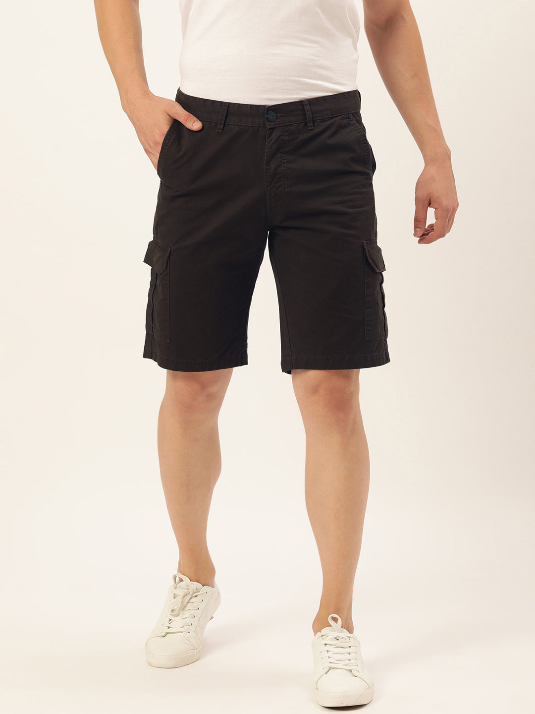 Solid Cargo Shorts