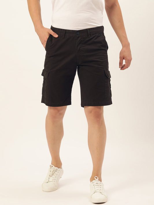 Solid Cargo Shorts