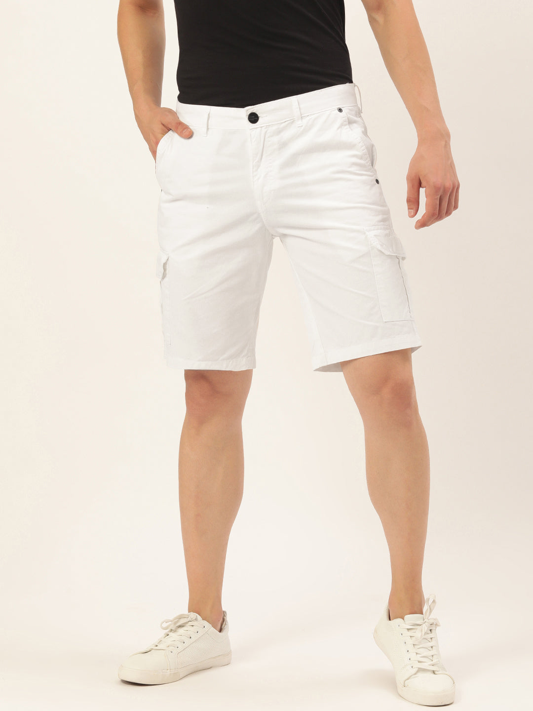 Solid Cargo Shorts