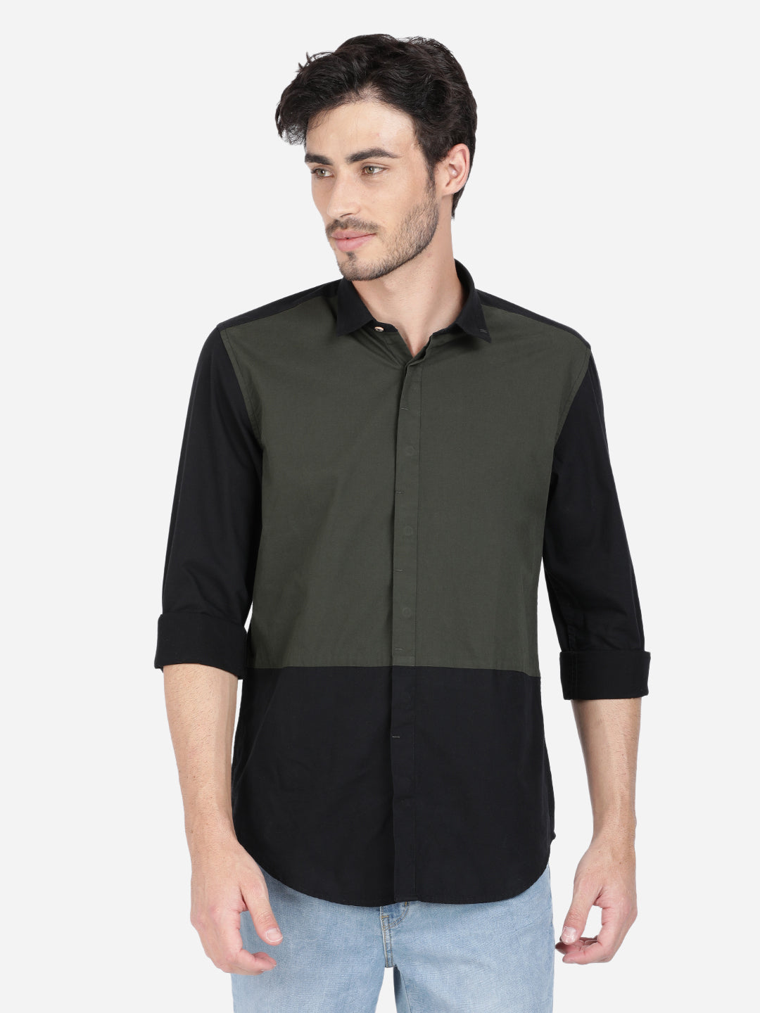 Colorblock Casual Shirt