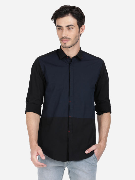 Colorblock Casual Shirt