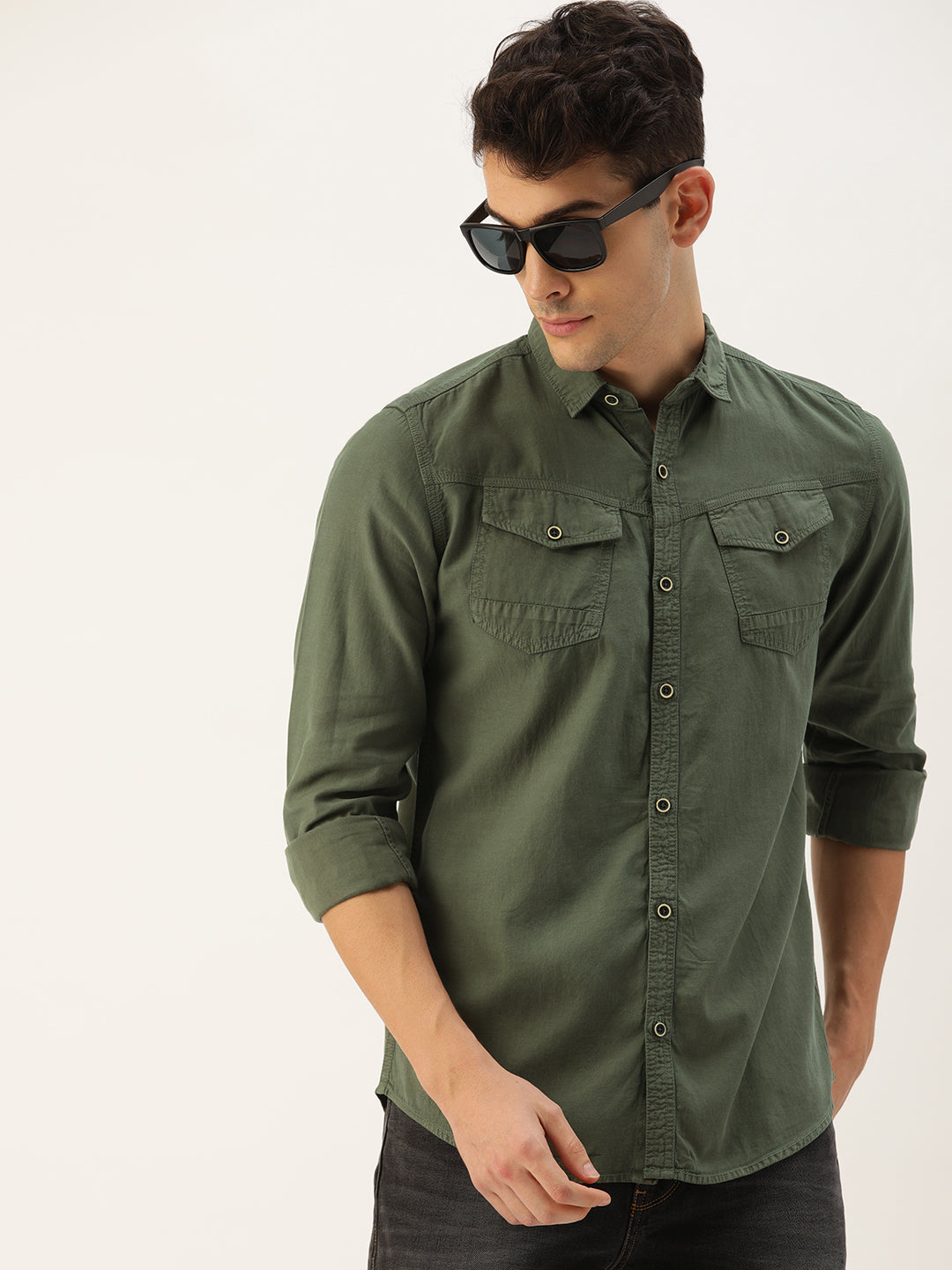 Solid Casual Shirt
