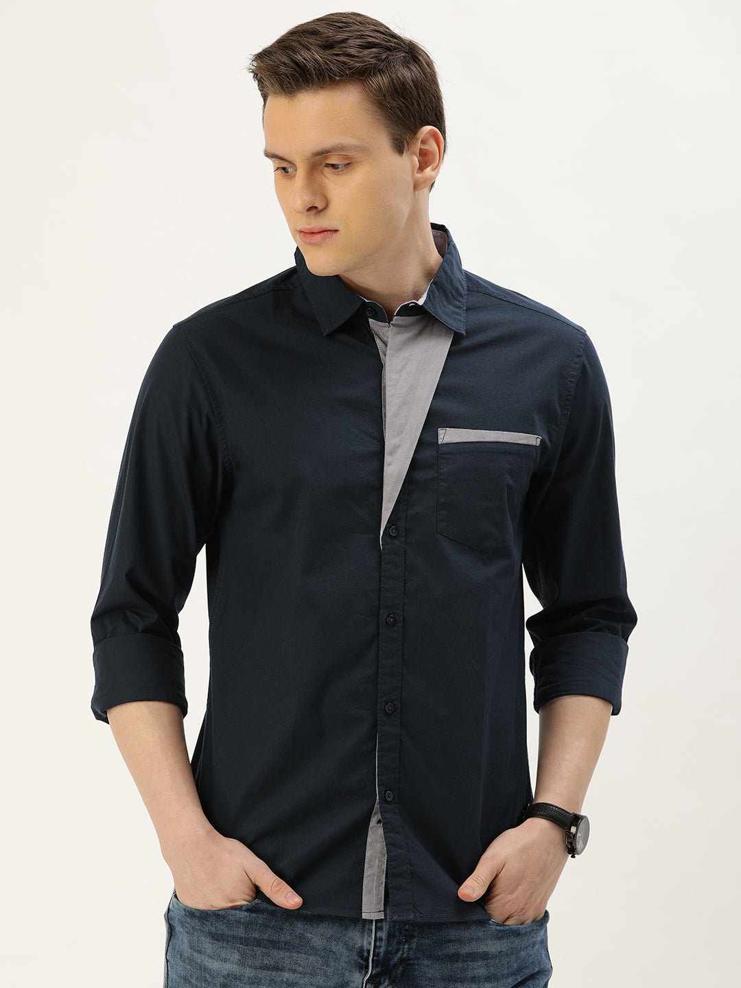 Solid Casual Shirt