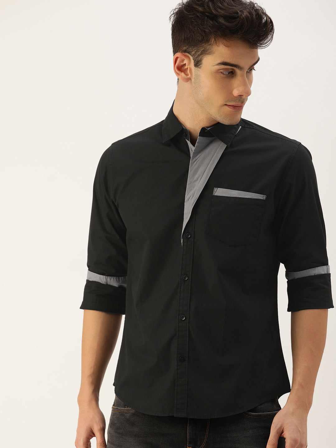 Solid Casual Shirt