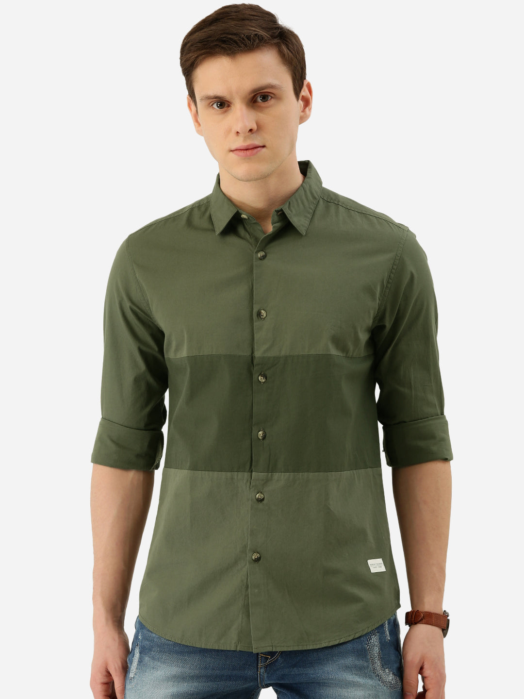 Colorblock Casual Shirt