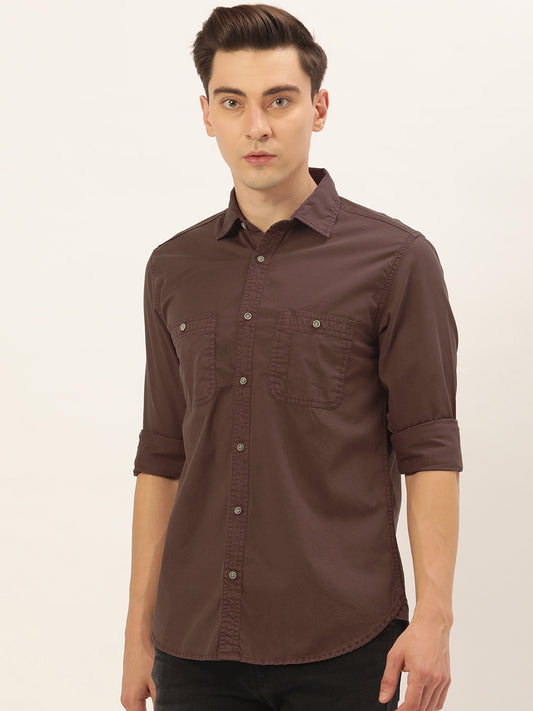 Solid Casual Shirt