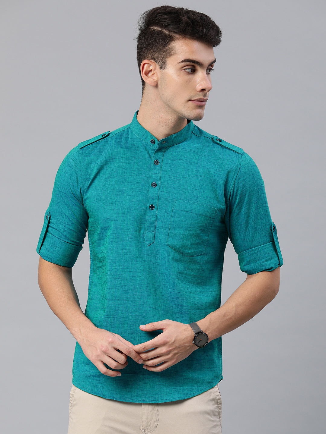 Solid Pathani Kurta