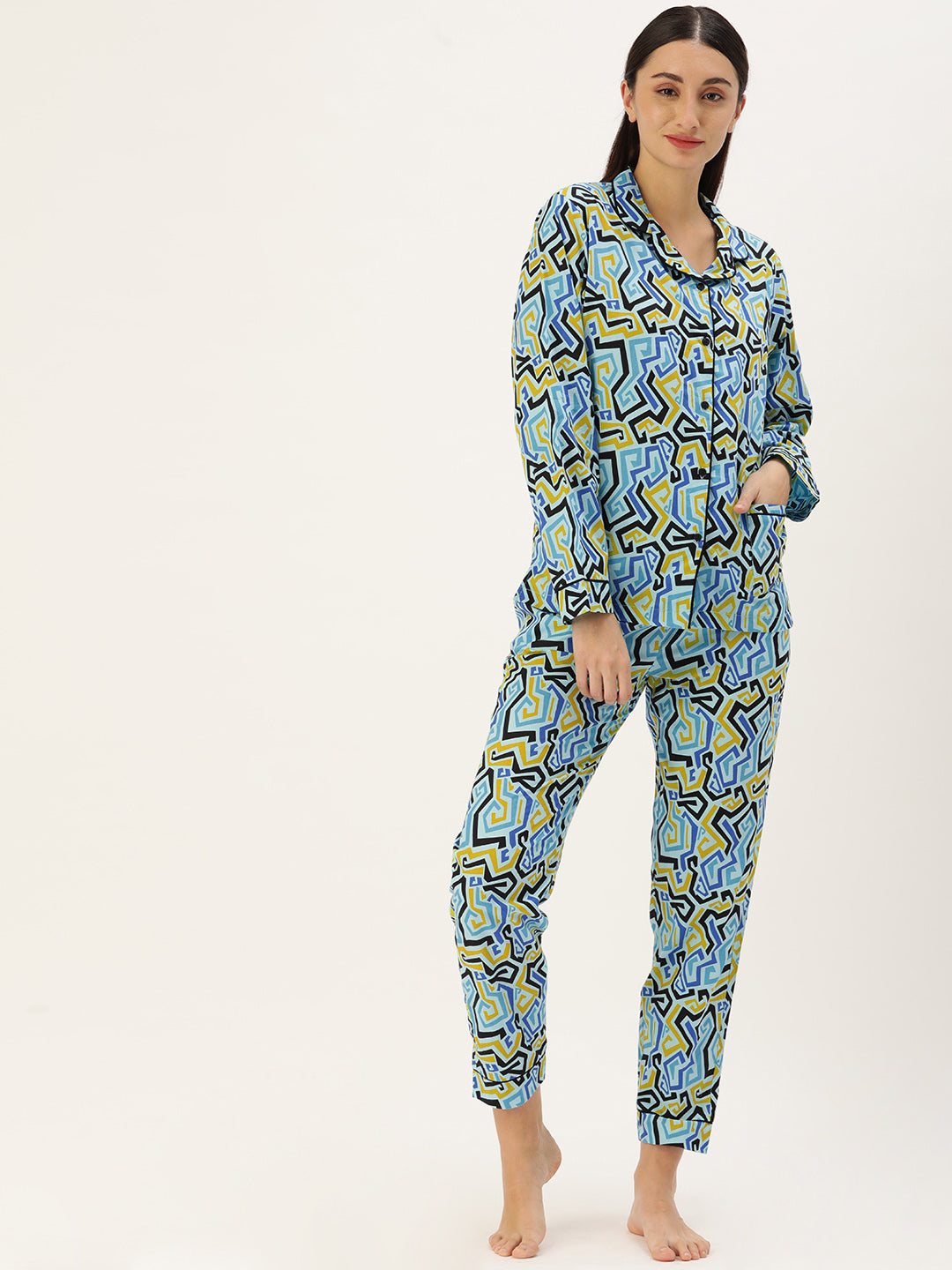 Printed Night Suit