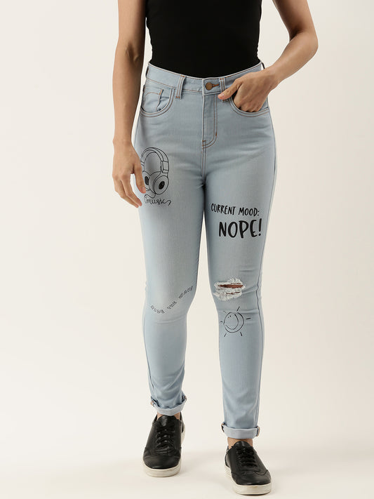 Printed Jeans