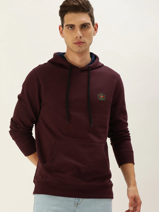 Solid Hooded Sweatshirt