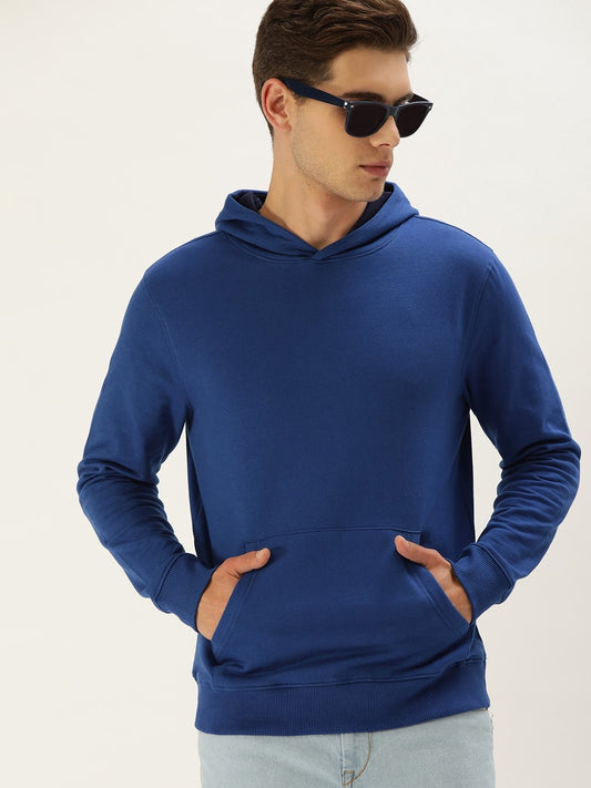 Solid Hooded Sweatshirt