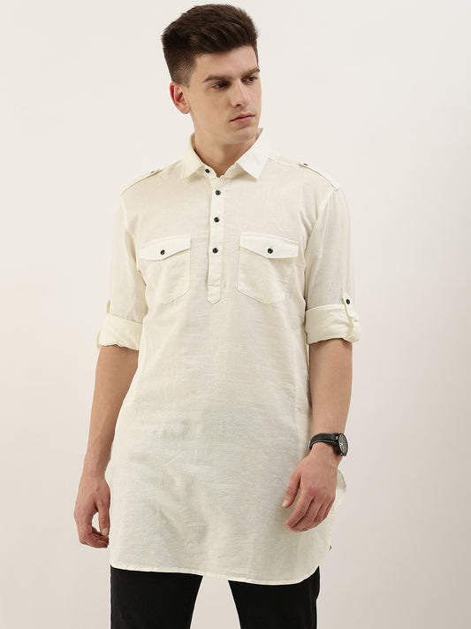 Solid Pathani Kurta