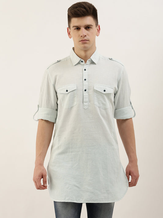 Solid Pathani Kurta