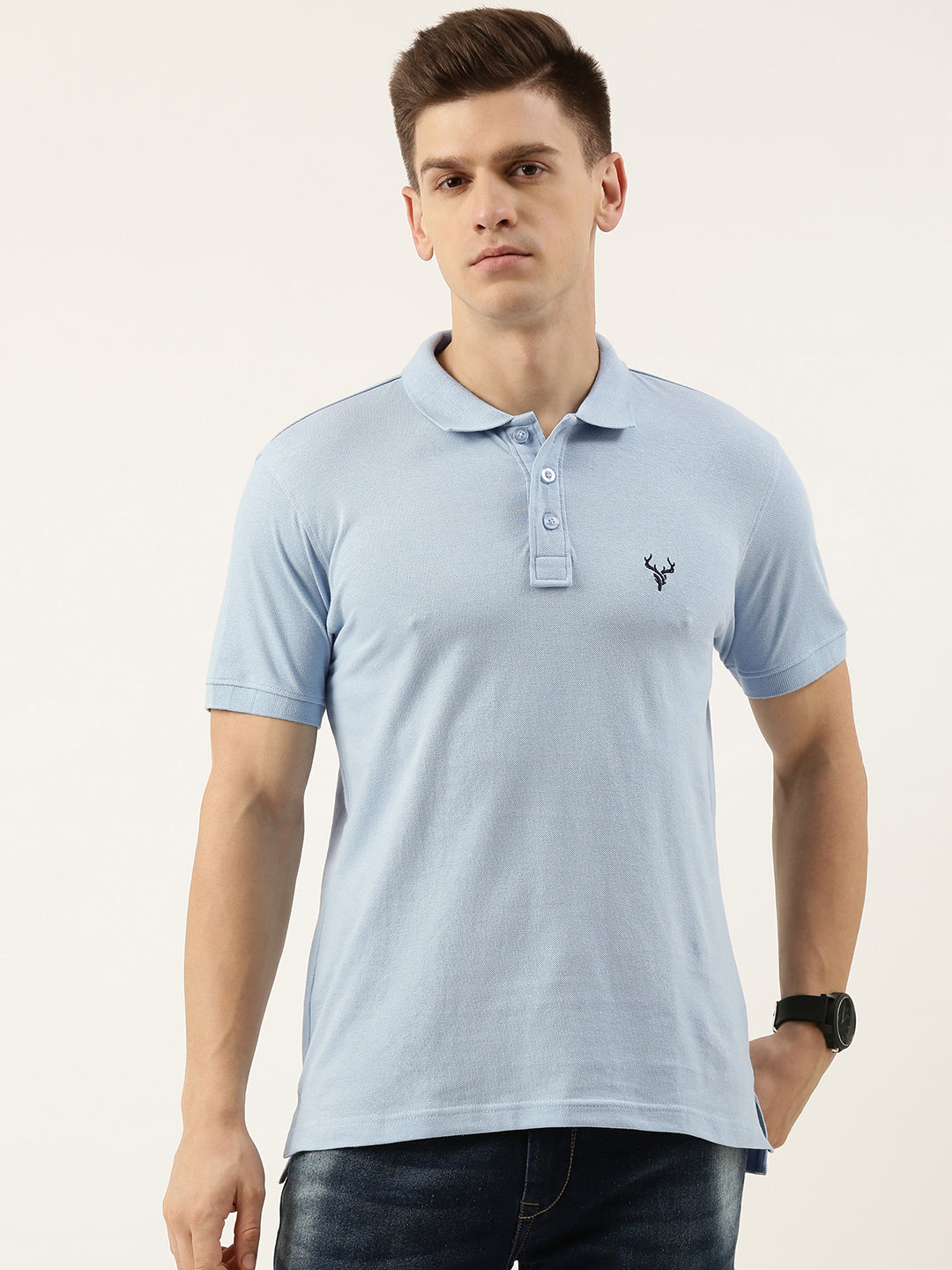 Solid Polo T-shirt