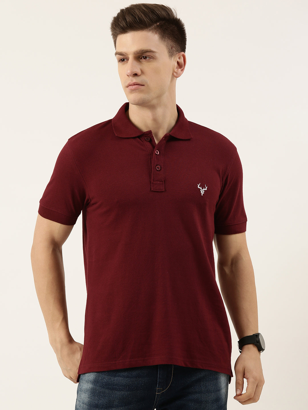Solid Polo T-shirt