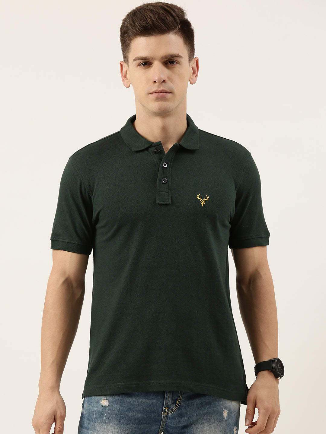 Solid Polo T-Shirt
