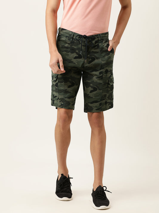 Printed Cargo Shorts