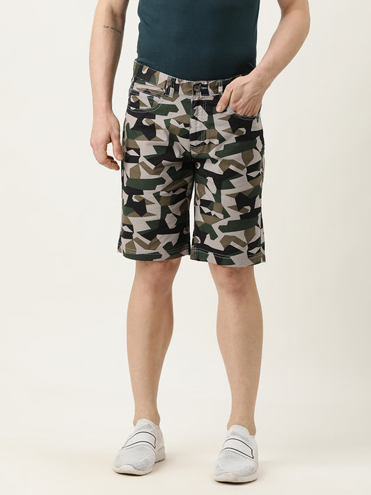 Printed Chino Shorts