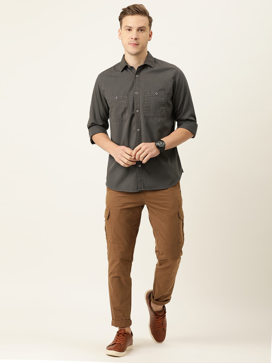 Solid Casual Shirt
