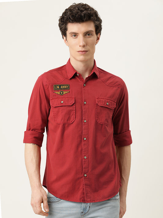 Solid Casual Shirt