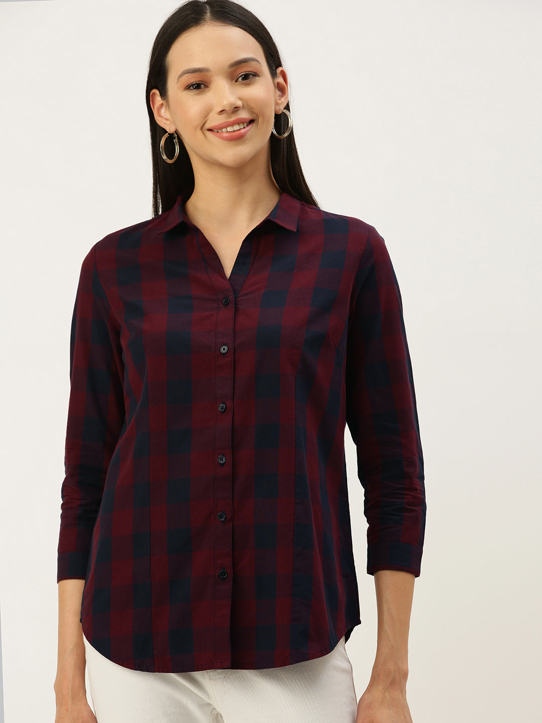 Checked Casual Shirt*IOWCF02SC17L38-3815