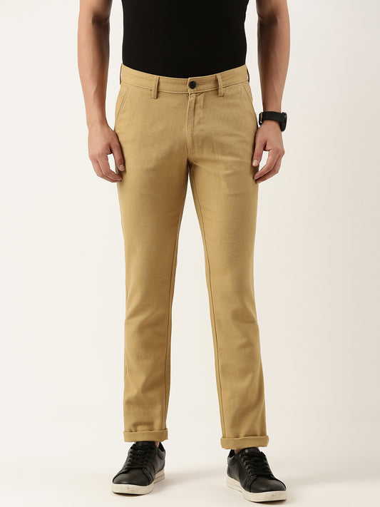 Solid Chinos Trousers