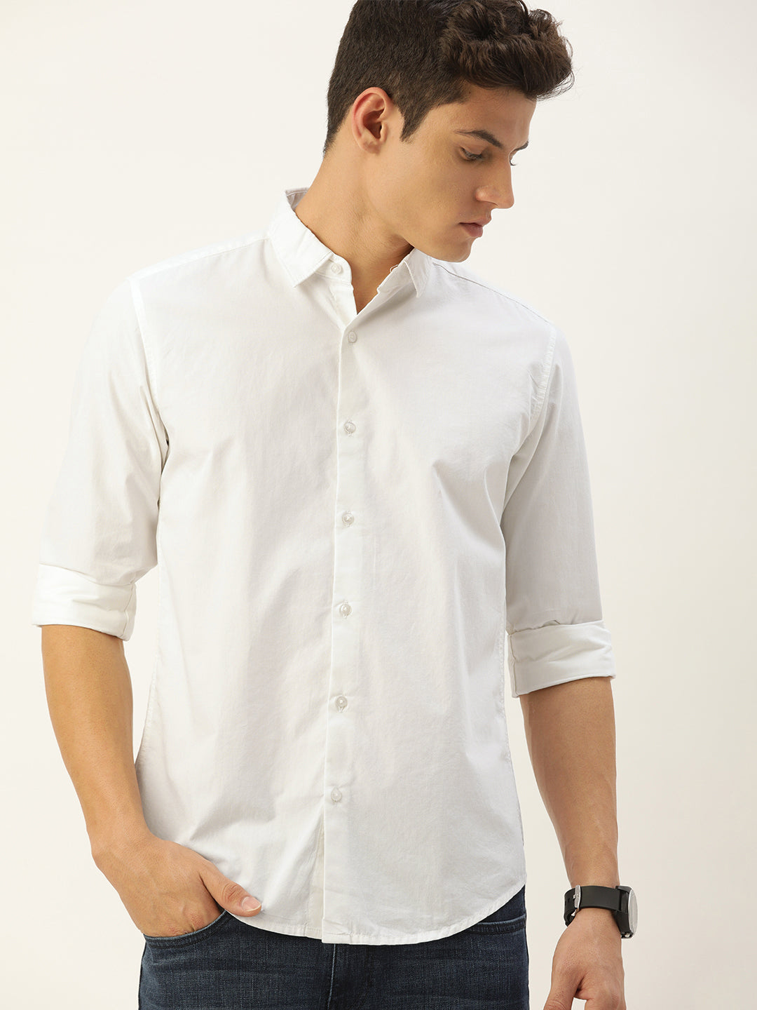 Solid Casual Shirt